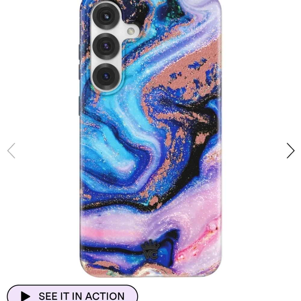Marble Swirl Phone Case - Blue & Pink Velvet caviar samsung s24